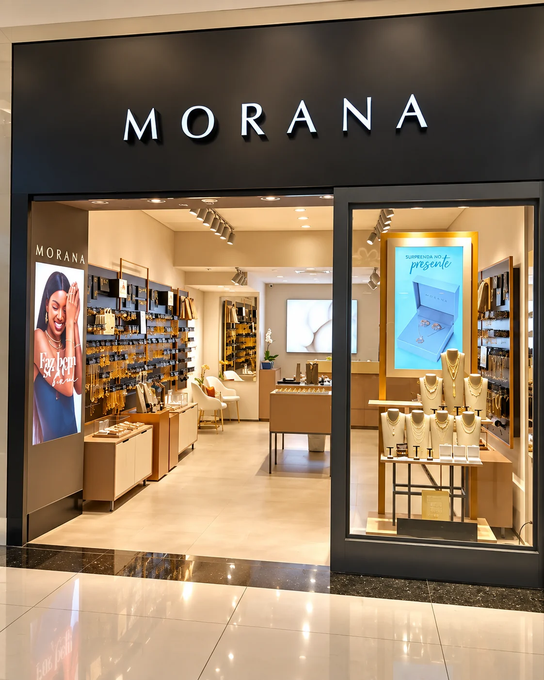 Fachada e vitrine da Morana